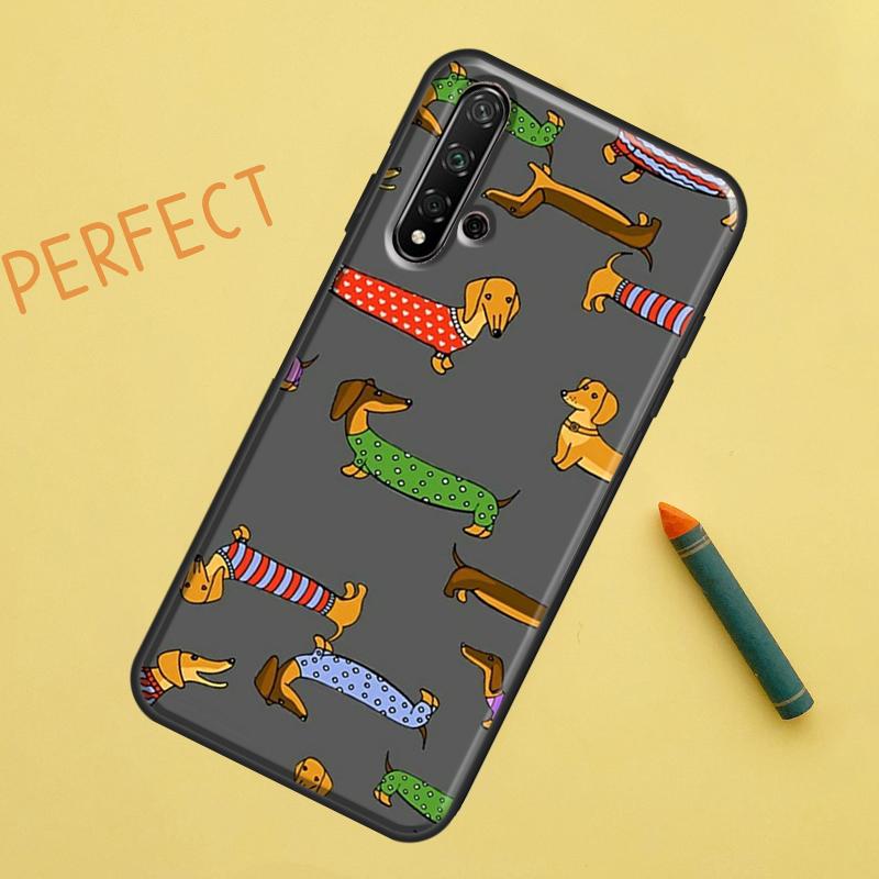 Dachshund Dog Case For Huawei P30 Pro P20 P40 Lite Nova 8i 7i 3i 11i 5T 9 10 SE Y60 Y61 Y70 Y90 P Smart Z
