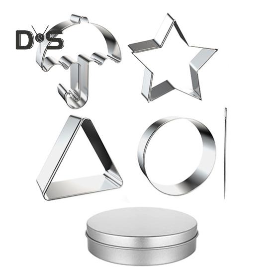 

Формочки для печенья из нержавеющей стали Формы для печенья Инструменты для приготовления корейских сахарных конфет Набор для игры в кальмары Сахар Формы для выпечки тортов на вечеринку Зонт Треугольник Звезда E