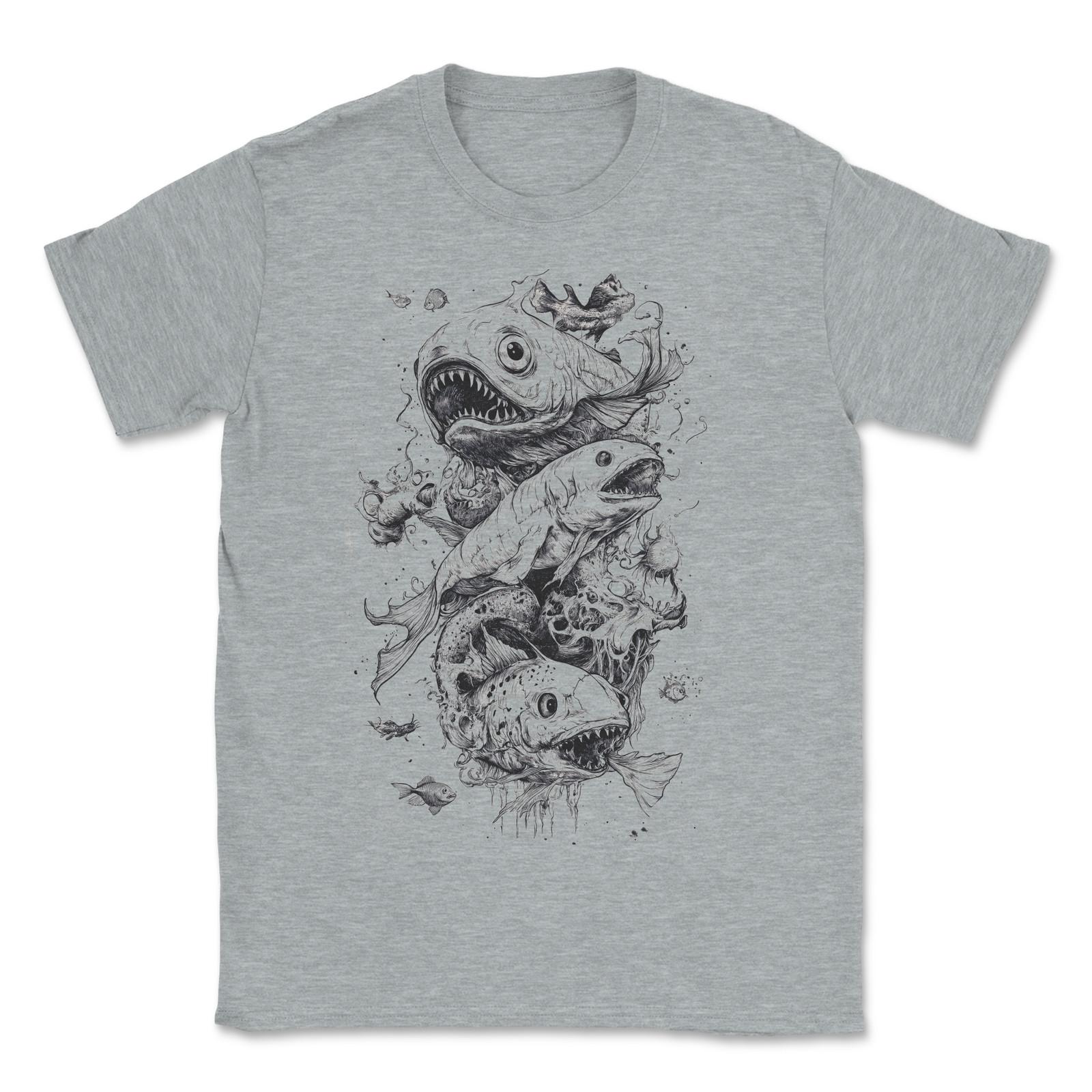 Weird Ocean Creatures design 2 T-Shirt S разноцветный
