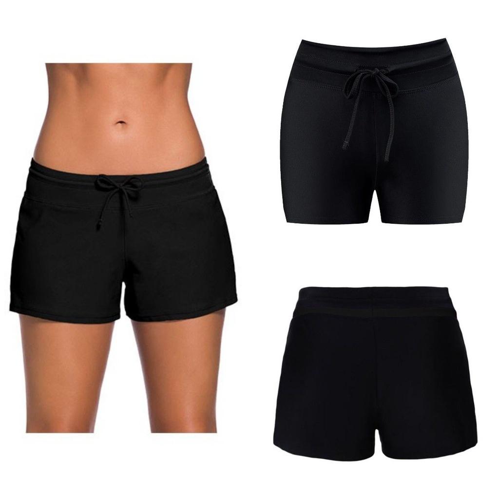 Plus Size Square Swim Shorts For Women Conservative Frenulum Design With Large Size And Good Elasticity