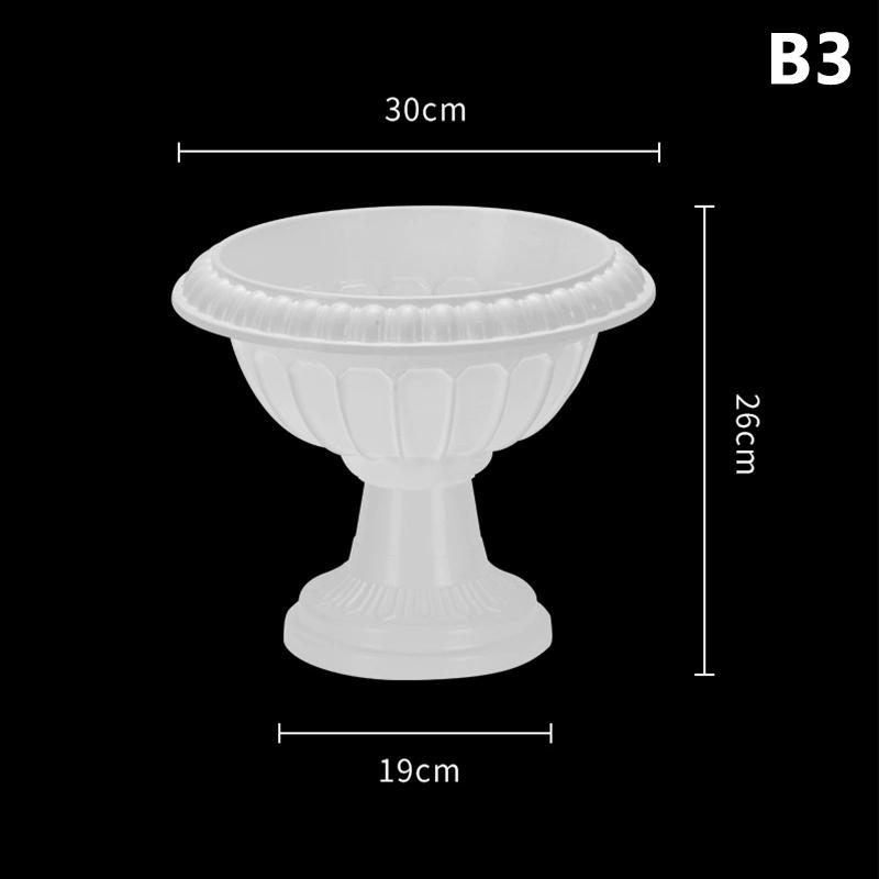 Large Wave Ripple Plastic Vase Modern Nordic Design Space-Saving Flower Pot Arrangement for Living Room Desk Home Accessories