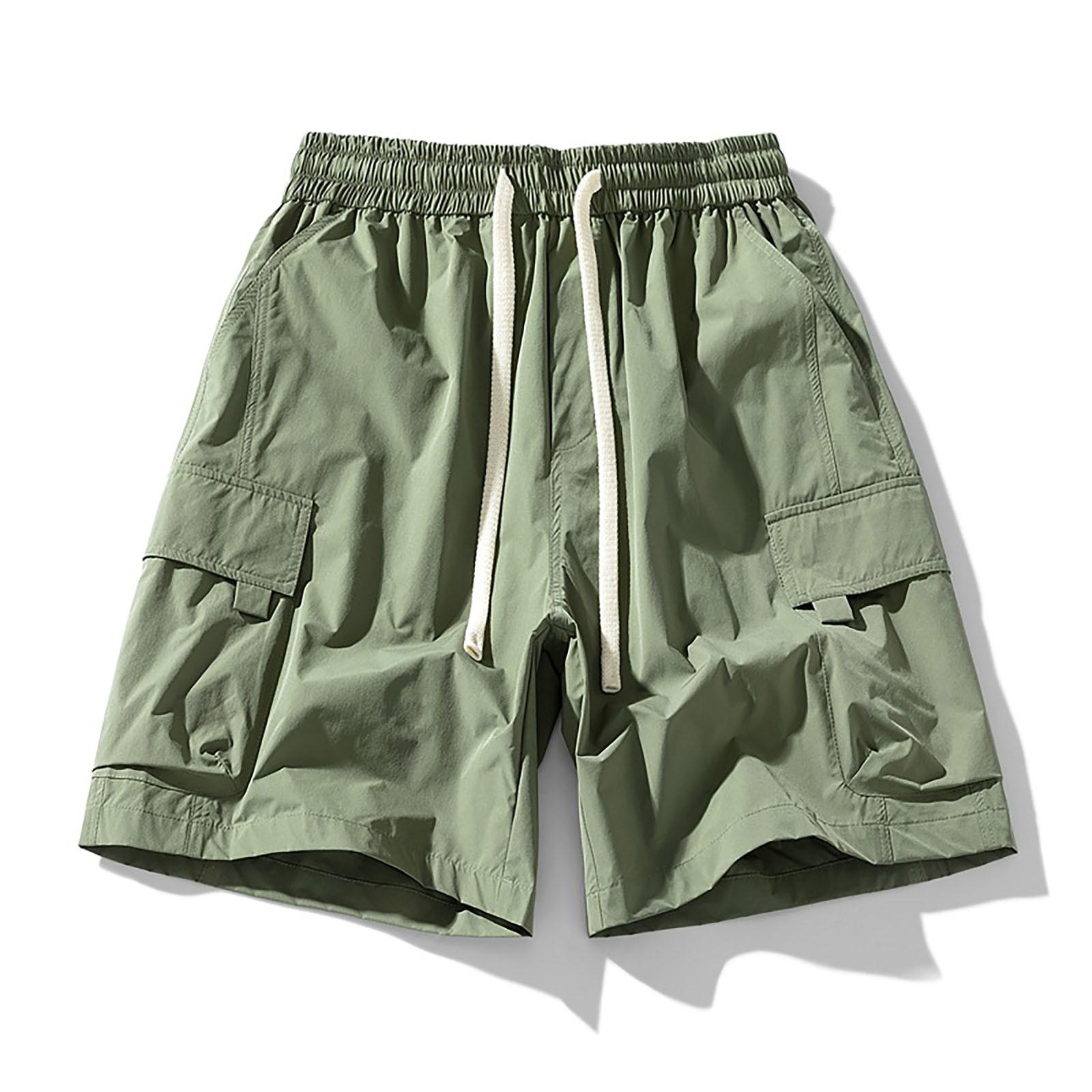 

Летние мужские камуфляжные шорты с цифровым принтом, гибкие эластичные укороченные спортивные шорты XXXXL зелёный