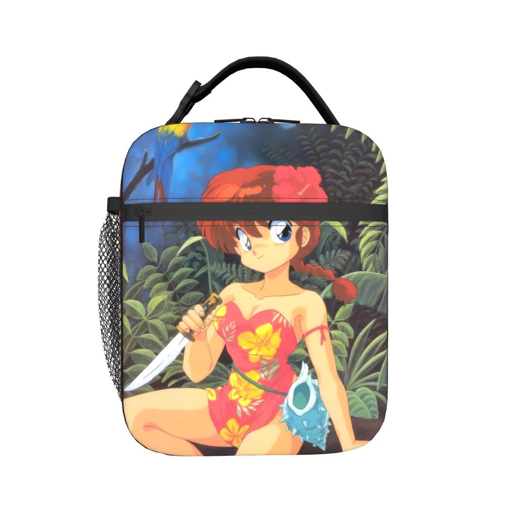 Ranma 1/2 Japanese Anime Thermal Insulated Lunch Bags for Travel Portable Food Container Bags Thermal Cooler Lunch Boxes