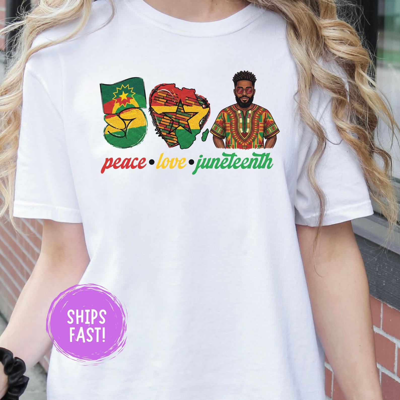 Peace Love Juneteenth Shirt Juneteenth T shirt Black History Freedom Day Juneteenth Tee Retro Groov Celebration Gift For All Comfort Colors 4XL