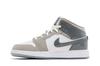 Jordan 1 Mid White Medium Cool Grey (GS)