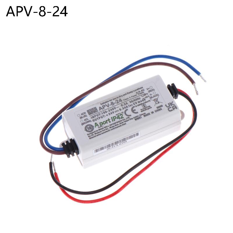 8W APV-8 Constant Voltage LED Driver Power Supply 5V 12V 24V for Residential and Commercial Lighting Retrofit
