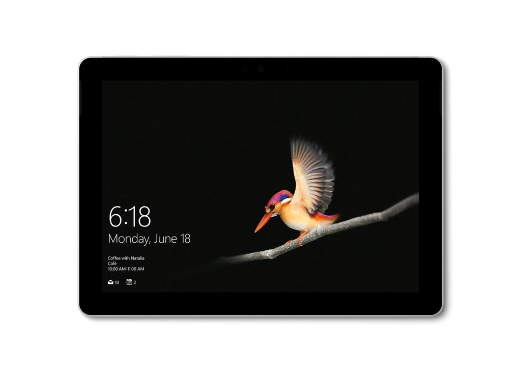 Microsoft Surface Go with LTE Office Home and Business Windows 10 Home 128GB 8GB Silver Advanced, 2019, (S Mode), 10-inch Display, Pentium® Gold, SSD,