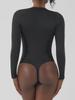 Seamless Long-Sleeve V-Crotch Yoga Bodysuit - High Elastic, Soft, Body-Shaping Jumpsuit