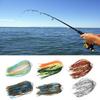 5Pcs Silicone Spinnerbait Skirts DIY Fishing Jig Lures 88 Strands Rubber Skirts