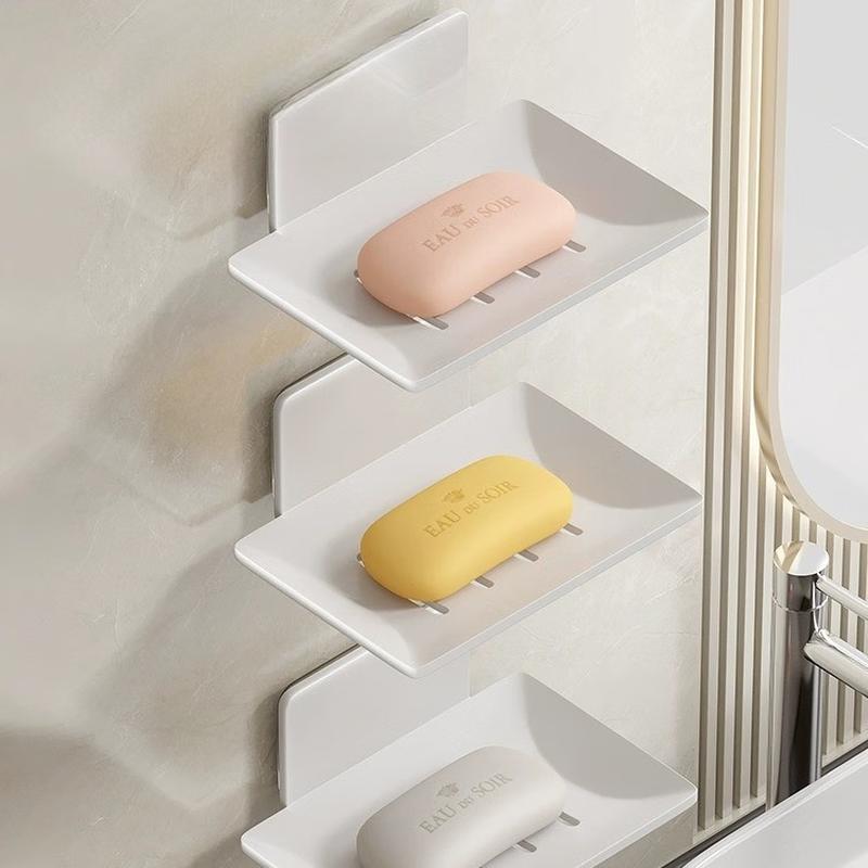 Yuzhuxun Drill-Free Space Aluminum Soap Dish (3-Pack)