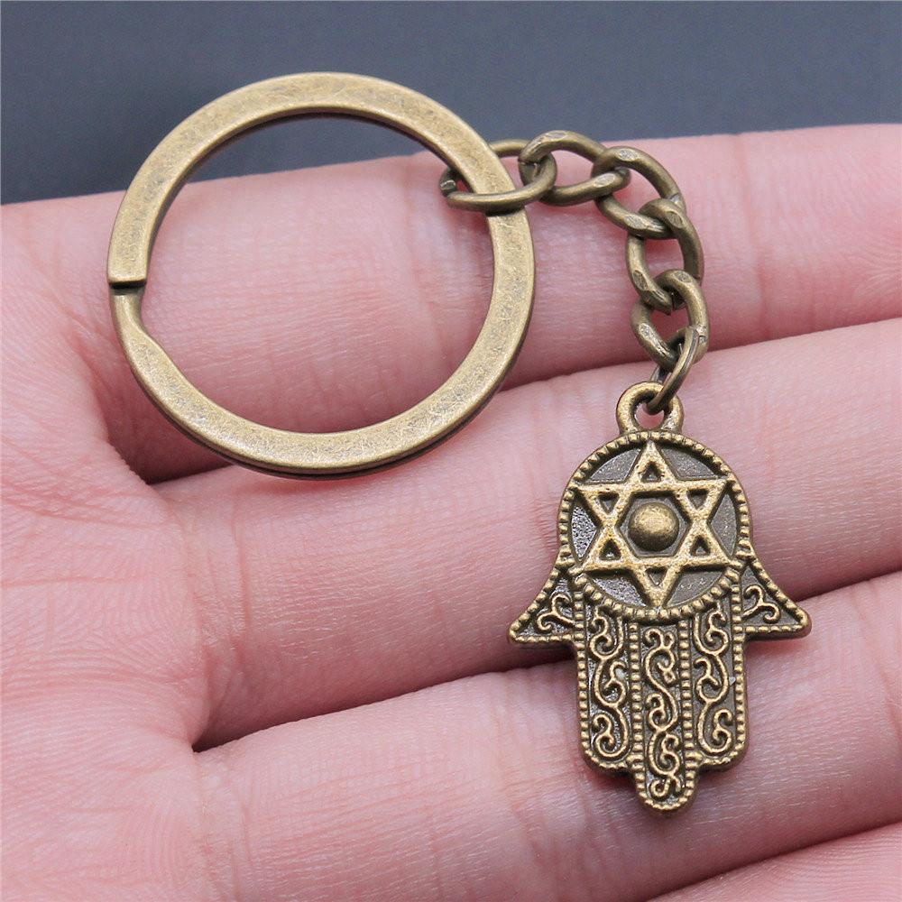 Hamsa Hand Eye Of Horus Key Ring Women's Jewelry Anniversary Creative Gifts For