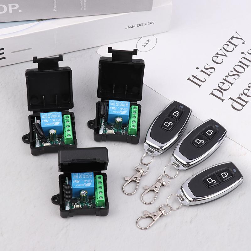 Universal Gate Remote Control Switch Dc 12V Rf 433 Mhz Asking Code Relay Receiver Diy Mini Module For Garage Door Led Lighting
