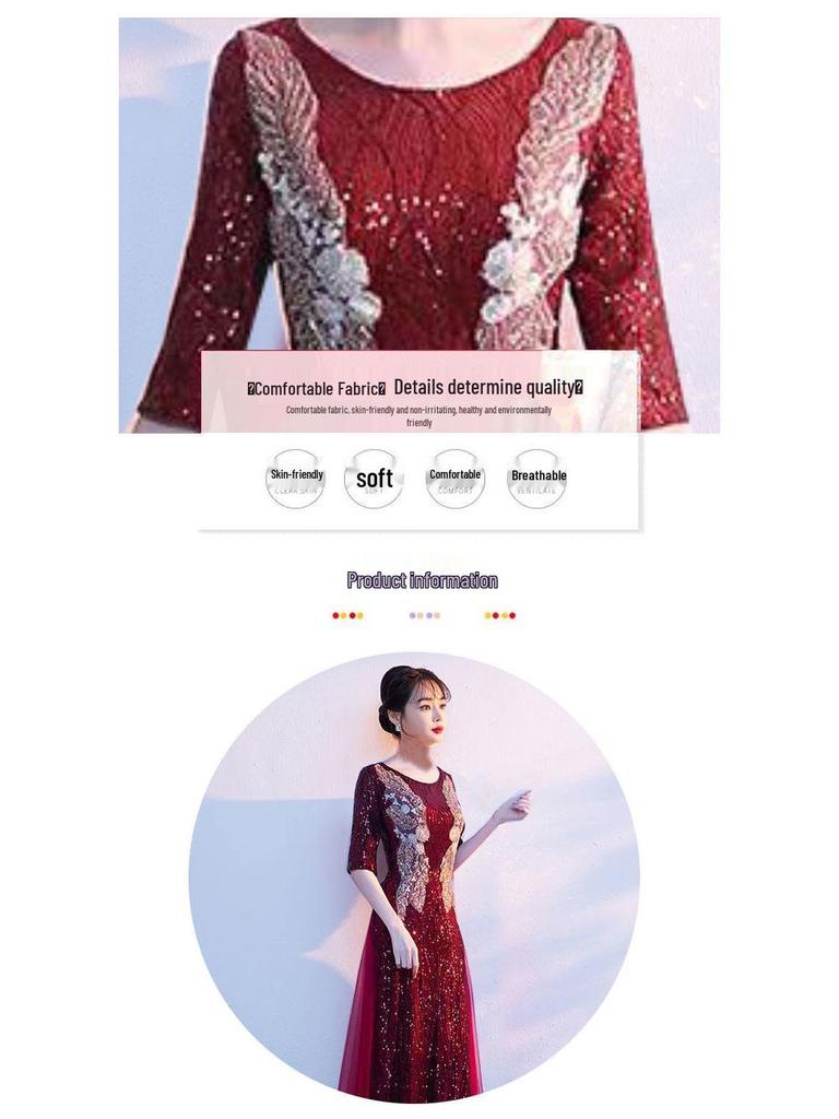 Długa Chińska Sukienka do Tańca i Chóru Damska