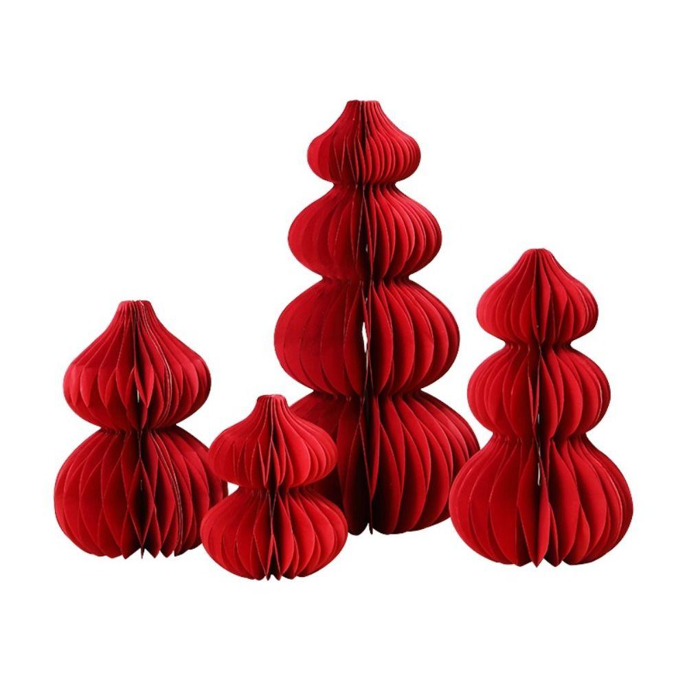 Folding Gourd Shape Housewarming  Ornament DIY Paper Housewarming Decorations  Wedding Decor