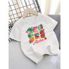 European Sizes Children's Summer Short-Sleeve T-Shirt, Cartoon Print Top for Girls, Featuring a Cute Design, Suitable for Outings and Daily