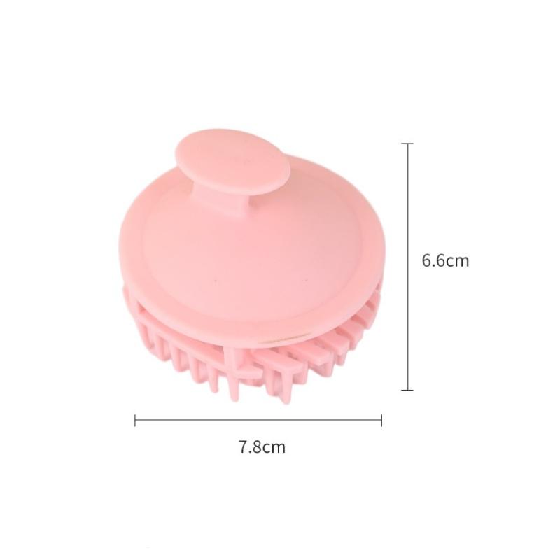 Hollow Out Scalp Cleaning Massage Comb Household Silicone Shampoo Brush Head Body Bathing Brushes Barber Salon Hairdressing Tool