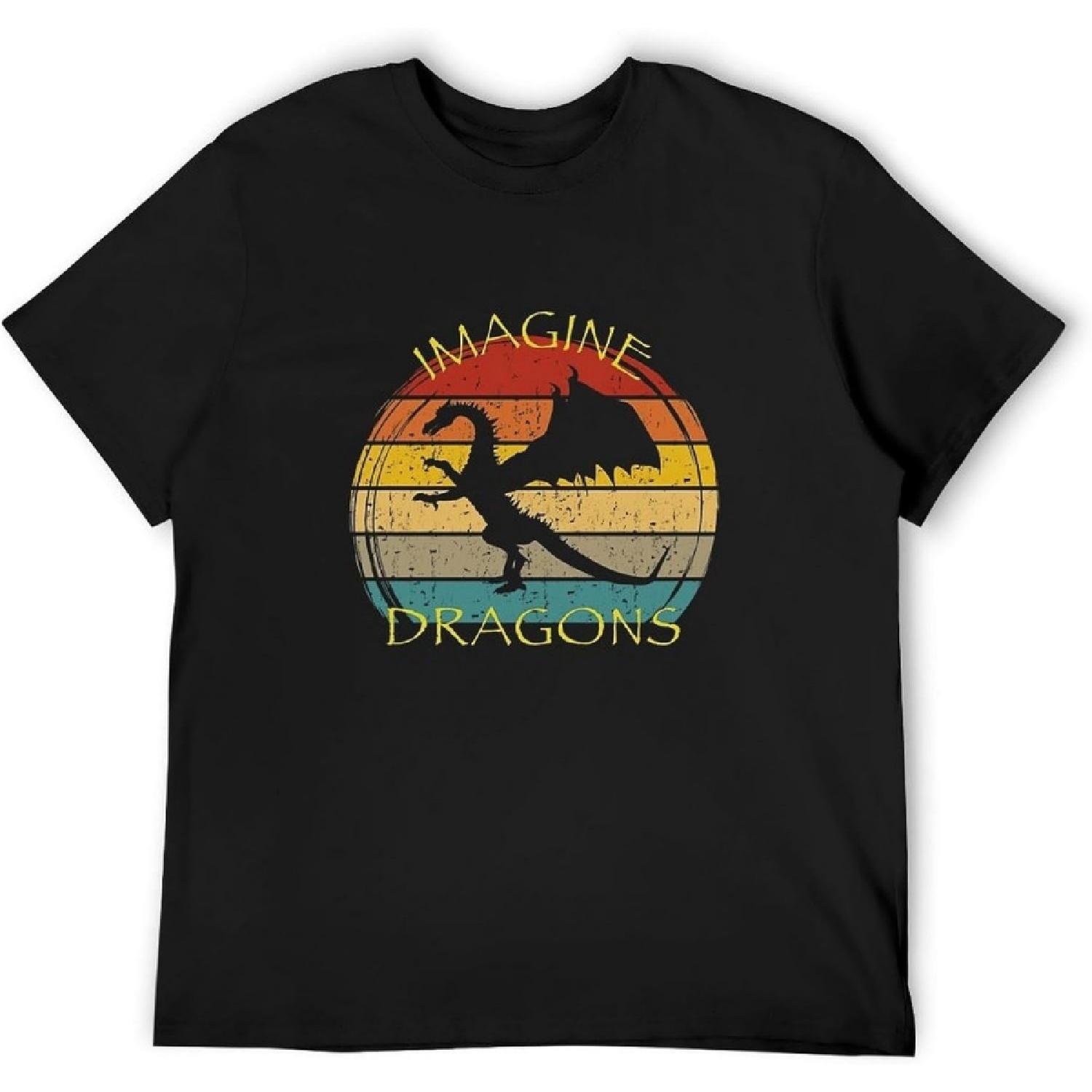 BOLECHANG Imagine Magical and Mythical Fantasy Dragons Ii Men s T Shirt XXXXXL разноцветный