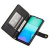 DF-011 For Xiaomi Redmi 13 4G/13 5G Case Zipper Pocket Wallet Leather Phone Cover with Straps