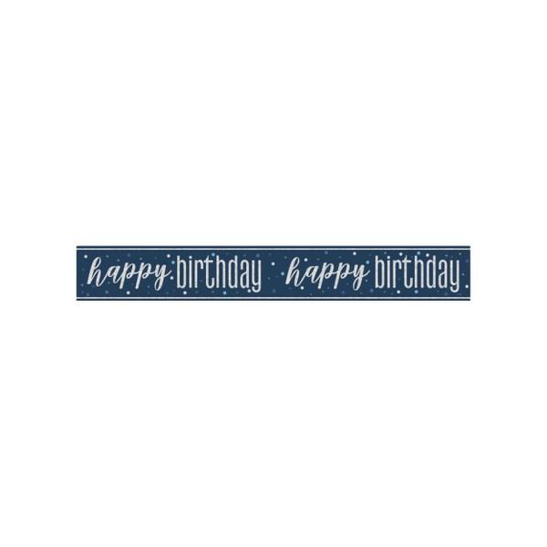 Unique Party Foil Prism Happy Birthday Banner