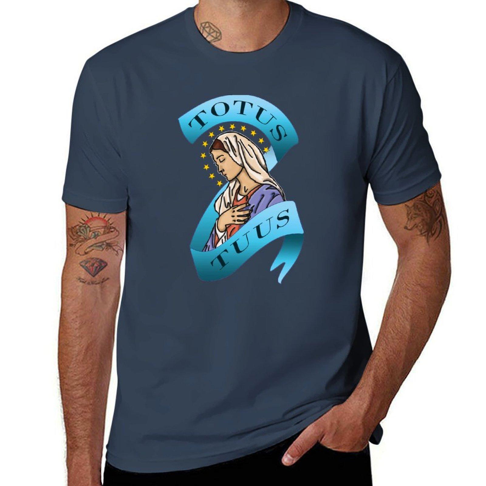 Totus Tuus Maria Tshirt Uv Protection Outdoor Tee Shirt S