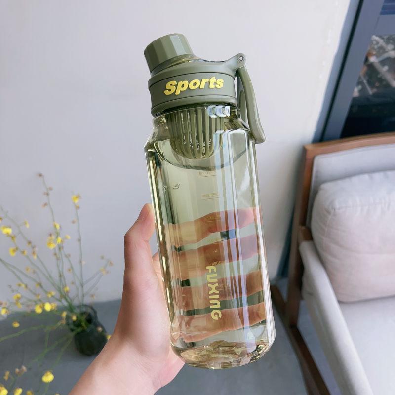 Large Capacity Sports Water Bottle with Tea Strainer - Ideal for Men, Women, Students, and Outdoor Fitness