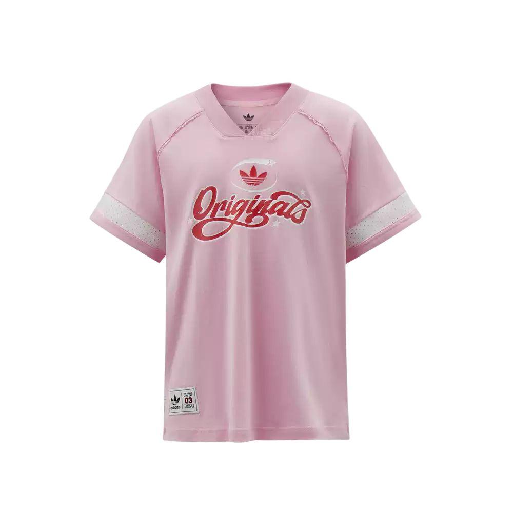 Adidas Originals T-Shirt Soccer Style V-Neck Sports Casual Short Sleeve Kids tops KW2272 140