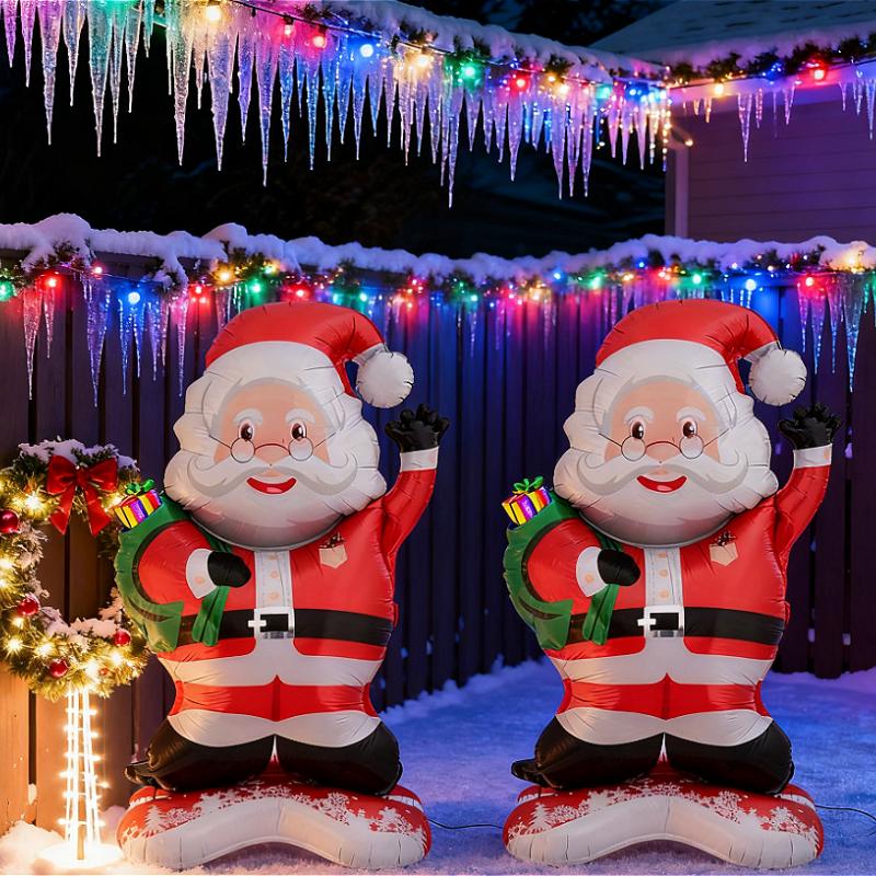 1/2pcs 47 Inch Standing Santa Claus Aluminum Foil Balloons, Suitable for Decoration and Christmas Themed Events