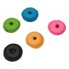 5 Stück Kopfhörer-Trageetui Rund Sortierte Farben Wickler-Design Starkes Plastik Kopfhörer-Aufbewahrungstasche