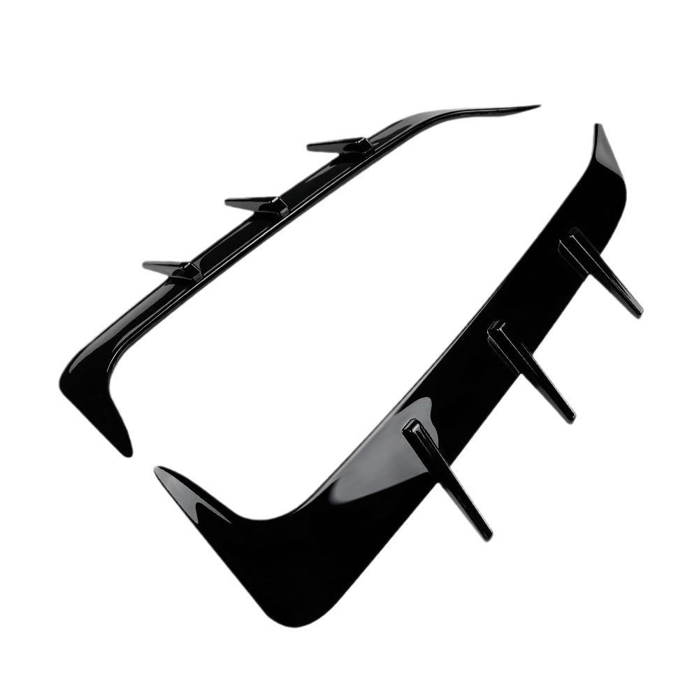 Decalcomania Sfiato Aria Diffusore Paraurti Posteriore BMW X6 G06, Nero Lucido