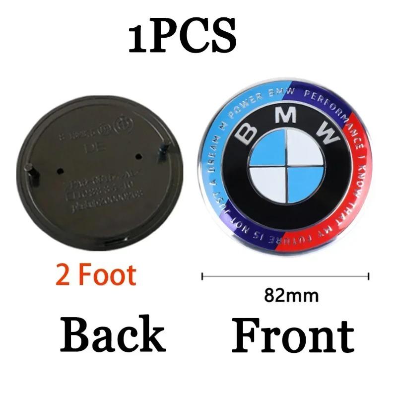 74/82mm Auto Motorhaube Vorne Hinten Kofferraum Emblem Abzeichen Ersatz für BMW E36 E46 E53 E90 E60 E61 E93 E87 X1 X3 X5 X7 F30 F20 M F10 E28