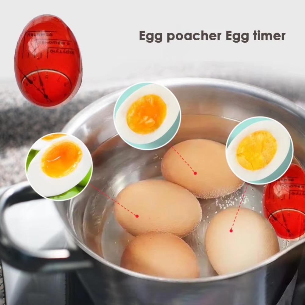 2PCS Soft Egg Thermometer Eco-Friendly Boiled Egg Timer Temperature Control Timer Home Decor