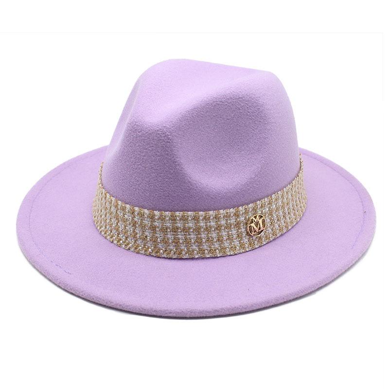 Woolen Hat Top Hat Jazz Hat Bow M Standard Woolen Hat