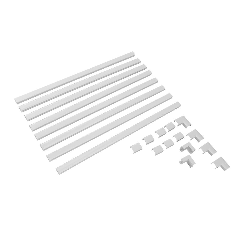Cord Hider Stylish Cord Cover Raceway Kit Cable Concealer for TV Office 15.75x0.59x0.35in