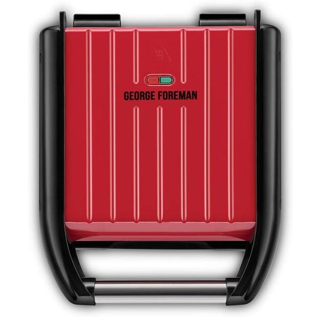 Контактный гриль George Foreman Steel Compact Fitness rot (25030-56)