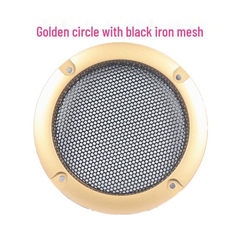 3  Speaker Horn Grille Decorative Ring - Colors: Tycoon Gold, Black, Silver золотой