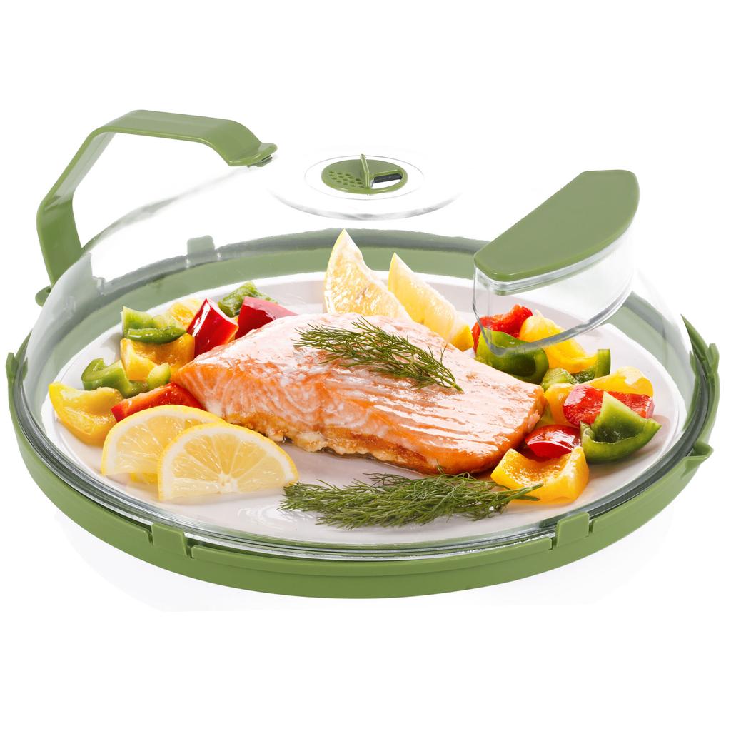 Microwave Splatter Cover Heat Resistant Microwave Guard Cover Fresh-keeping Food Lid Oil-proof Splash-proof Cover Kitchen Tools