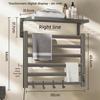 Bathroom Electric Bath Towel Carbon Fiber Warmer Heating Towel Rack Intelligent Constant Temperature Towel Dryer Shelf