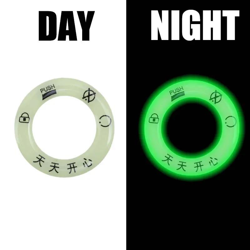 

Мотоциклетный электромобиль светящийся чехол для брелока зажигания наклейки Декоративные люминесцентные световые выключатели Флуоресцентные наклейки зелёный