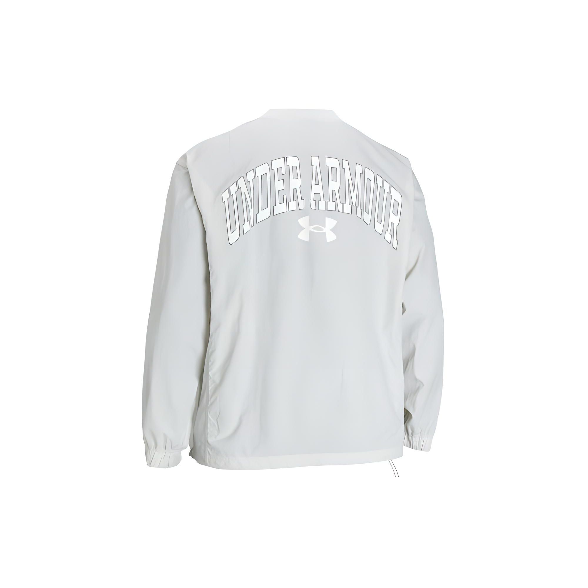 Under Armour Letter Print Crewneck Sweatshirt Men Clay White 1387996-114 L