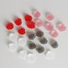 Matte Frosted Tea Rose Resin Earrings Studs for DIY Jewelry