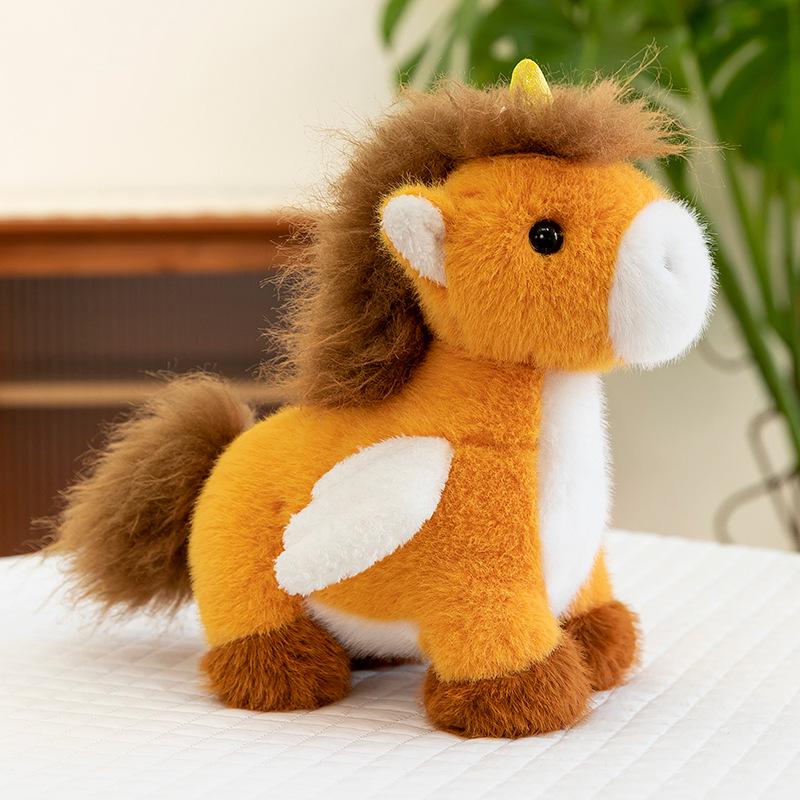 Nicole Pony Plush Doll: Cute Mustang Figurine and Sleeping Pillow for Kids