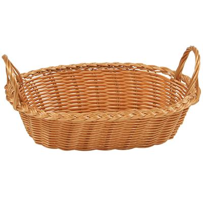Oval Basket for Bread and Fruit Beige