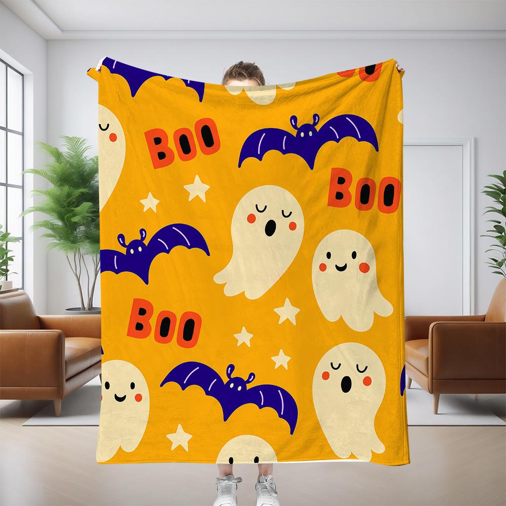 Halloween decorations Printed Blanket for Sofa Bed Travel Camping Living Room Office Conditioning Blanket for All Seasons Gifts