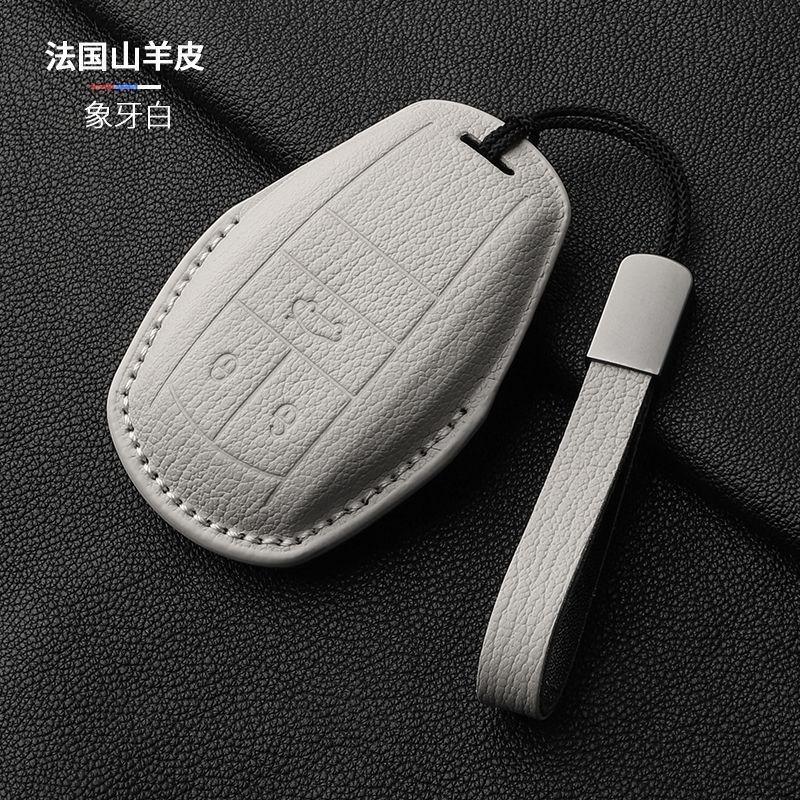 Special Bentley Car key Case Continental Bentayga Flying Spur key buckle High-End Full-cover Goatskin For Men And Women NewStyle GA1