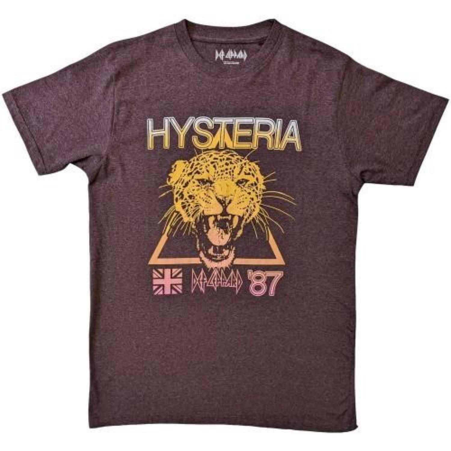 

Def Leppard Unisex Adult Hysteria World Tour Back Print T-Shirt S чёрный