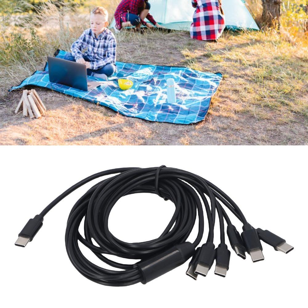 2m/6.6ft USB C Splitter Cable Plug and Play USB C Multi Charging Cable  For Cell Phones
