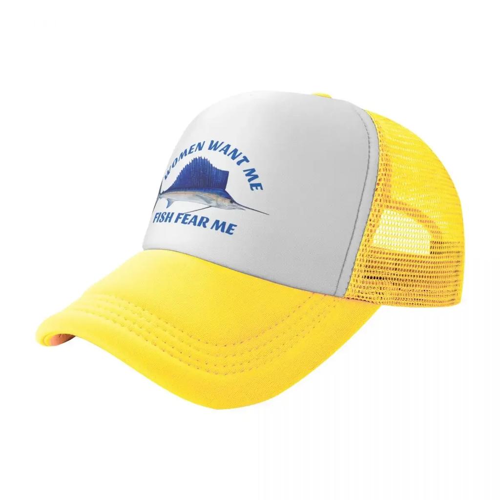 Women want me, fish fear me Baseball Cap custom caps Thermal Visor fishing caps man Caps Male Women's