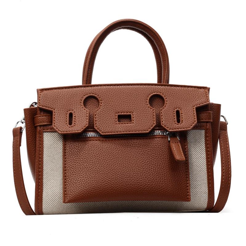 High Sense Fashion Portable Kelly Bag Women 2025 New Simple Retro Messenger Bag Niche Design Commuter Bag