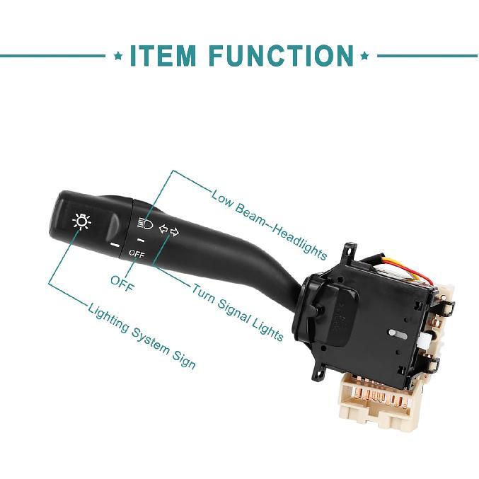 ACROPIX Steering Column Switch Turn Signal Switch Fit for Toyota Camry - Pack of 1 Black