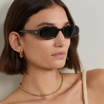 Summer Retro Oval Sunglasses   Retro Sun Glasses Small Frame UV400 Protection Trendy Women  Oval Glasses Eyewear Shades